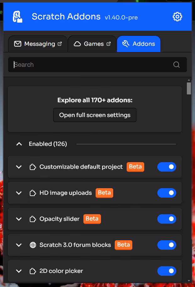 Scratch Addons